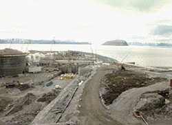 FARLIG ANLEGGSARBEID: Statoils anlegg på Melkøya ved Hammerfest.