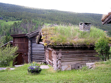 I Heidal finner vi Norges største tetthet av fredede hus og gårdstun. Foto: Guri Norstrøm, NRK