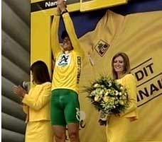 Thor vant gul trøye! (Bilde fra NRK Dagsrevyen)