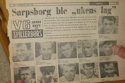 Finn Thorsen på rundens lag i VG i april 1970. (Foto: Jan Magne Brenden/NRK)