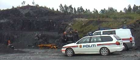 Politiet har varslet arbeidstilsynet om ulykken i Valgerg-bruddet i dag. Foto: Roy Isnes.
