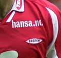 Hansa-reklamen fjernes fra draktene