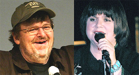 Michael Moore gjør gjerne en duett med Linda Ronstadt, men kan han synge, da? Foto: Scanpix.