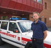 Brannsjef Torgeir Andersen. Brannsjef Torgeir Andersen.