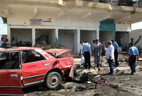 70 mennesker ble drept i selvmordsaksjonen i Baquba. (Foto: AFP/Scanpix)