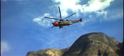 Redningshelikopter over Eikesdalsfjella. (Arkivbilde: Gunnar Sandvik)