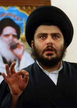 Noqtada al-Sadr vil kjempe til siste blodsdrope. (Foto: AP/Scanpix)