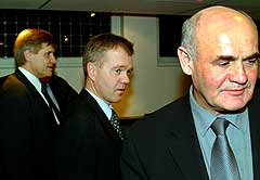 Odd G. Andreassen (t.h), Børre Simonsen og Tor Strand. Foto: Fremover. Odd G. Andreassen (t.h), Børre Simonsen og Tor Strand. Foto: Fremover.