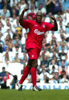 Djibril Cisse satte inn straffen som reddet uavgjort for Liverpool(Foto:AP/Scanpix)