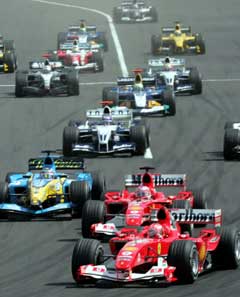 Michael Schumacher var raskest i starten. (Foto: Reuters/Scanpix)