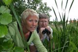 Kari Toft og fugleforsker Tore Slagsvold ved Østensjøvannet