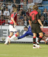 Thomas Myhre kunne ikke ta belgiernes første mål. (Foto: Tor Richardsen / SCANPIX) 