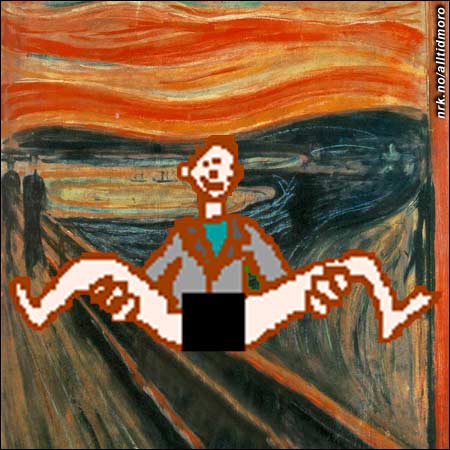 - Vi savner selvfølgelig "Skrik", men heldigvis har vi fortsatt Munchs "Skrukk" i god behold, uttaler museumsdirektøren. (Innsendt av Trym Anonsen)