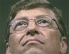 Microsoft og Bill Gates vil også være med i kampen om musikkmarkedet på nett. Foto: Scanpix.