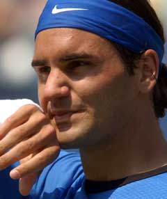 Roger Federer slapp å spille på mandag. (Foto: AP/Scanpix)