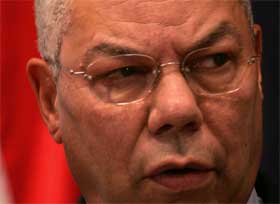 OMBESTEMTE SEG: Utenriksminister Colin Powell har ombestemt seg, og mener det likevel har skjedd folkemord i Darfur-regionen i Sudan. (Foto: AFP PHOTO/Cris BOURONCLE)