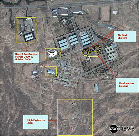 ATOMVÅPEN: Ifølge amerikanerne kan et hemmelig anlegg for produksjon av atomvåpen i Iran se slik ut. (Foto: DigitalGlobe/ISIS/AB)