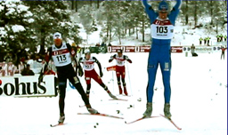 Håvard Bjerkeli jubler under det siste NM på ski i fylket vårt på Skaret 2003. Foto: Gunnar Sandvik Håvard Bjerkeli jubler under det siste NM på ski i fylket vårt på Skaret 2003. Foto: Gunnar Sandvik
