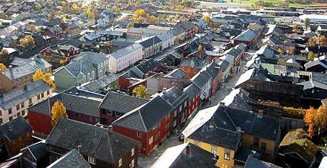Røros - sett fra tårnet på Bergstaden Zir (Foto: Nils Åge Nonstad)
