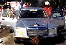 Med denne Mercedes 500 SEL V8 var Nils Wærstad en fryktet mann i bilcrossmiljøet.