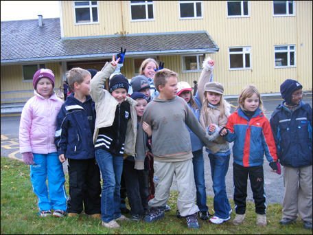 Daniel Nerli Gussiås og medelever på Groven hadde gledd seg til ny skole. (Alle foto: Gunnar Sandvik)