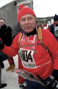 Fredrik Lütken, 87, og har gått birken 60 ganger! ( Foto: Foto: Terje Bendiksby/NTB pluss)