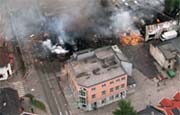 Bandidos i Drammen i brann i 1997. 