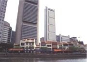 Det er fremdeles noe gammel bebyggelse igjen i Singapore.