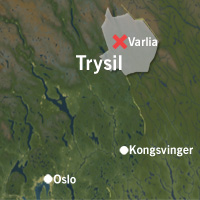 Varlia nordøst i Trysilfjellet. Grafikk: NRK Varlia nordøst i Trysilfjellet. Grafikk: NRK