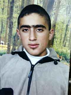 16 år gamle Amer Abdel Rahim fra Nablus tok med seg tre israelere i døden da han sprengte seg selv i Tel Aviv i dag. (Scanpix-foto)