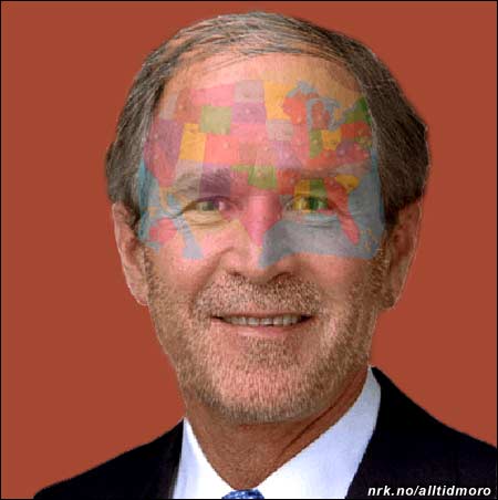 Siste bilde av Bush viser tydelig at valgkampen har satt sine spor! (Innsendt av Arne Moslåtten)