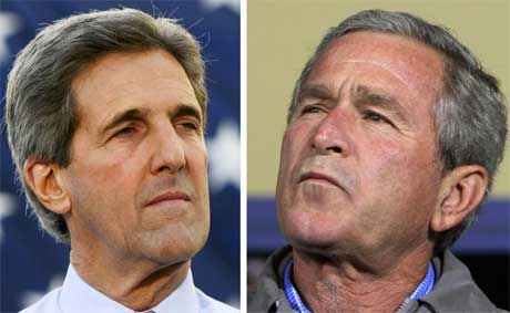 Mange europeere ønsket Kerry, men Bush ble gjenvalgt. (Arkivfoto: Scanpix/Reuters)