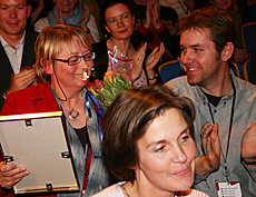 Kari Sørbø fikk prisen sammen med produsent Henning Olstad. (Foto: Jon-Annar Fordal)