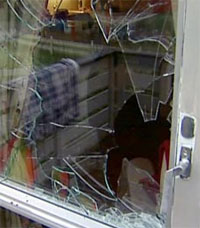 Tyven knuste et vindu, mens familien i huset lå og sov.