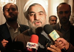 Irans sjefforhandler Hassan Rohani er blitt enig med EU-landene om Irans atomprogram. Foto: Reuters/Scanpix.