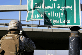 I lang tid er det kjempet om kontrollen over Falluja. Foto: AFP/Scanpix