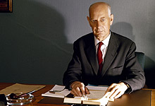 Einar Gerhardsen på sitt kontor ca. 1965 - Foto: Aktuell / Billedsentralen / Scanpix