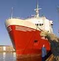 Sagafjord kom aldri i rutedrift fra Moss havn, og selskapet, som eide skipet, gikk konkurs. Foto: NRK