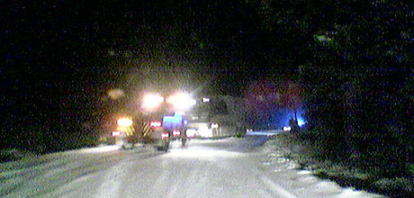Ulykka skjedde på rv 700 ved Foldereid. MMS-foto: NRK Trøndelag.