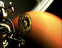 Huygens skilles fra Cassini (Grafikk: BBC) 