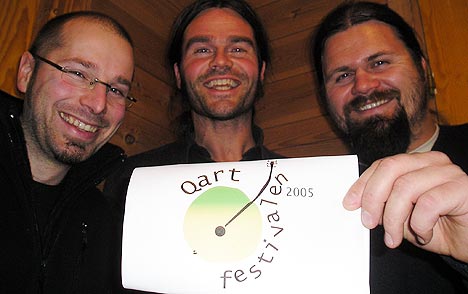 Qartfestivalstyret fra venstre: Jo Henning Kåsin, Øyvind Dahle og Bjørn Thore Andreassen. Foto:Sigrid Dahl.