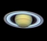 Carstens bilde av Saturn (Foto: Carsten Arnholm) 