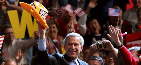 President George W. Bush vant fire nye år i Det hvite hus. Foto: AP/Scanpix. 
