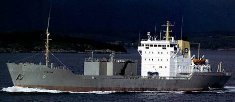 M/V Cemstar var lasta med 5000 tomm sement då skipet grunnstøytte. Arkivbilde. Foto: Torvald Klaveness Group