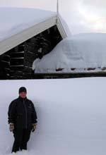 På Bjorli har det kommet over en meter snø på to døgn. (Foto: Turistkontoret i Lesja)