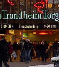 Mykje av sexhandelen skjer på Trondheim Torg. (Foto: NRK)