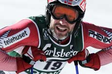Lasse Kjus går for medalje. (Foto: Scanpix)
