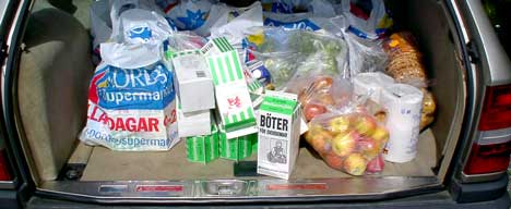 Nordmenns handel av dagligvarer langs grensen kommer tilbake til nye høyder, tror grensehandler. Foto: Rainer Prang, NRK. Nordmenns handel av dagligvarer langs grensen kommer tilbake til nye høyder, tror grensehandler. Foto: Rainer Prang, NRK.