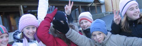 Jentene i 5.klasse på Sky skole i Larvik er med på kurset 