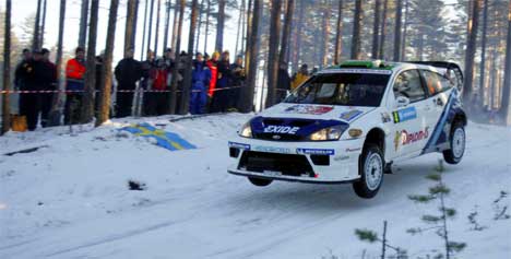 Henning Solberg kjører for første gang i en WRC-Ford Fokus
( Foto:Håkon Mosvold Larsen /SCANPIX ) Henning Solberg kjører for første gang i en WRC-Ford Fokus
( Foto:Håkon Mosvold Larsen /SCANPIX )
